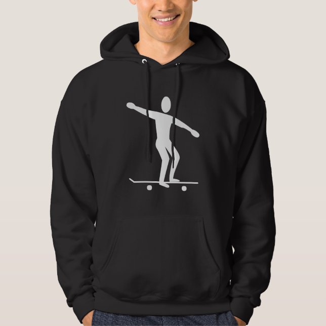 Skateboarding - White Hoodie (Front)