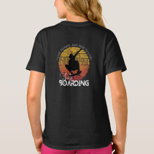 Skateboarding with Life Quotes T-Shirt