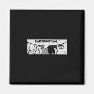 Skateboarding - Women Whispering - Skateboard - Co Magnet