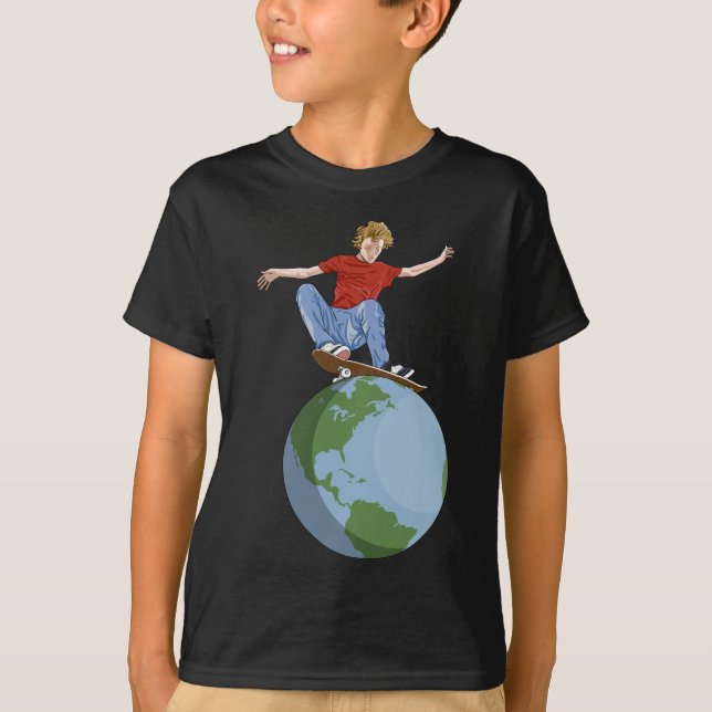 Skateboarding World T-Shirt (Front)