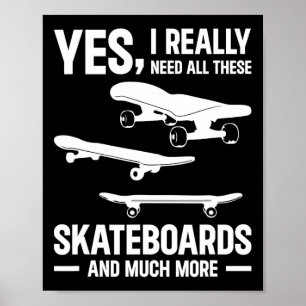 Skateboarding - Yes Poster