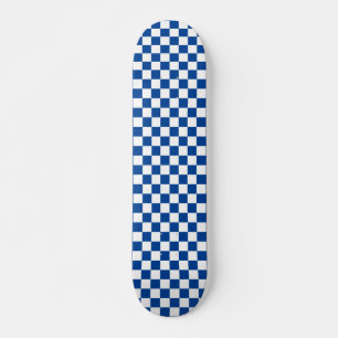 Skateboards Checker Pattern-black and white 