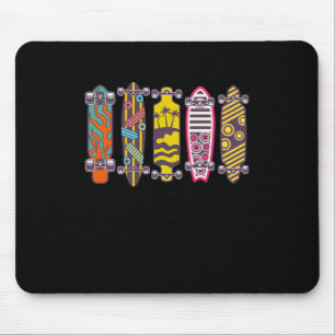 Skateboards Longboards Skater Skateboarding Gift Mouse Mat