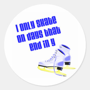 SkateChick Days Classic Round Sticker