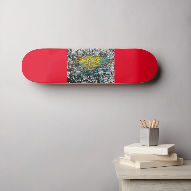 Skater Art on Board Skateboard (Wall Art (Horz))