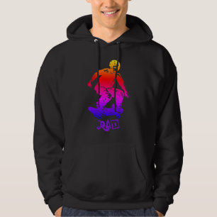 Skater Boy Rad Rainbow Skateboarder Hoodie