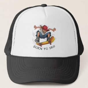 Skater Boy Skateboarding Hat