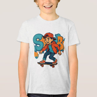 Skater Boy Street Style – Urban Graffiti Cartoon S Tri-Blend Shirt