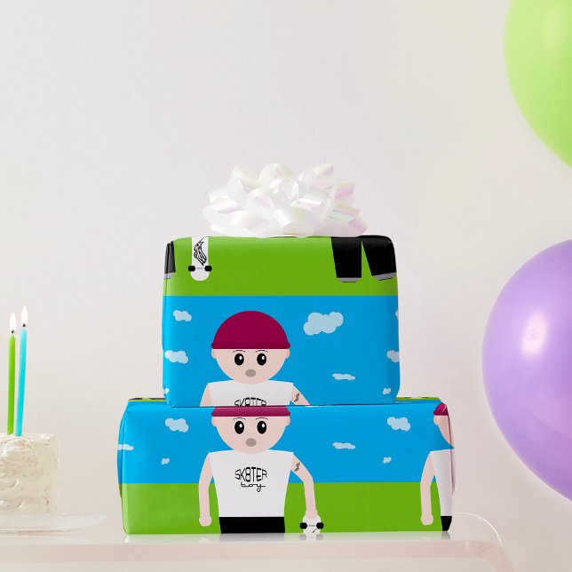 Skater Boy Wrapping Paper (Creator Uploaded)