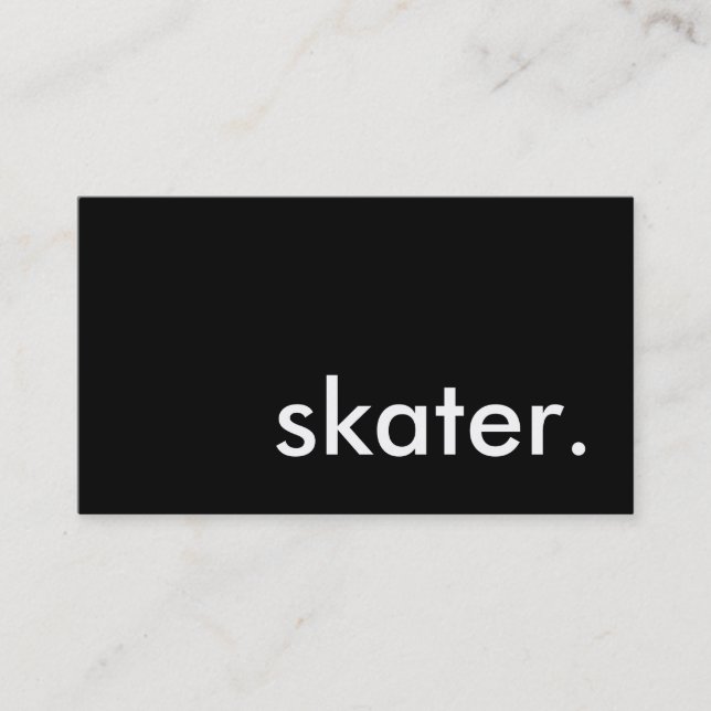skater. business card (Front)