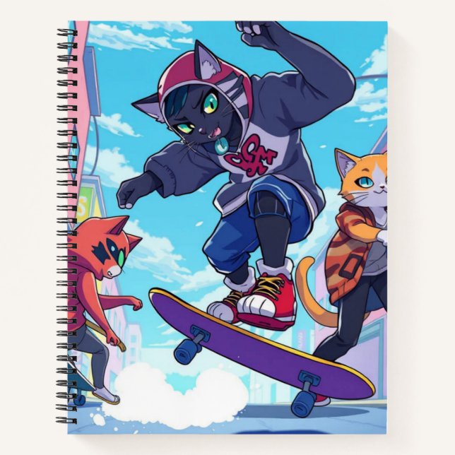 Skater Cats Notebook (Front)