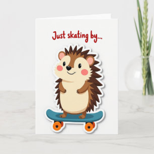 Skater Creature Birthday Card