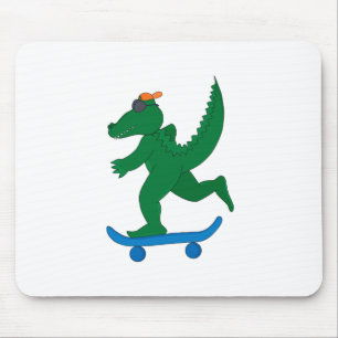 Skater Crocodile Mouse Mat