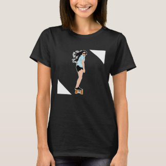 Skater Design a Skatergirl is Skateboarding T-Shirt
