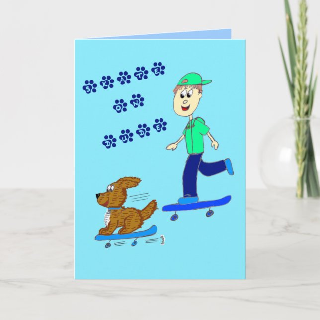 Skater doggy card (Front)