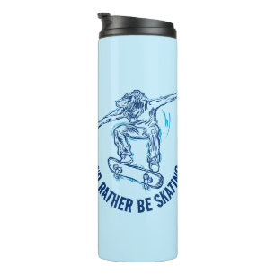 Skater Doing Mid-Air, Rather Be Skating Thermal Tumbler