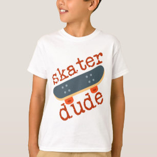 Skater Dude // Cute Kids Sport Skateboarding T-Shirt