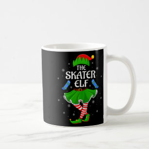 Skater Elf Christmas Family Girls Women Elf Squad  Coffee Mug