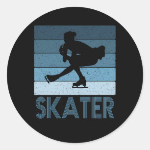 Skater Figure Skating Ice Dancing N Mum Classic Round Sticker