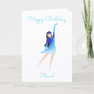 Skater Folded Greeting Card