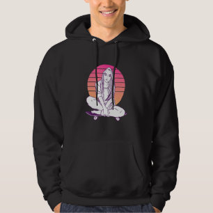 Skater For Girls Skateboard Skateboarding Hoodie