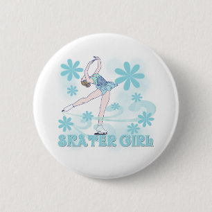 Skater Girl 6 Cm Round Badge