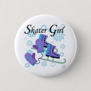 Skater Girl 6 Cm Round Badge