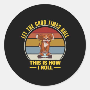 Skater Girl Clothes Aesthetic Skateboarding Skateb Classic Round Sticker