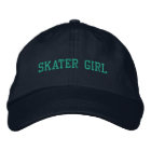Skater Girl Embroidered Cap