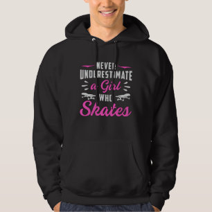 Skater Girl Girls Sk8 Skating Skateboard Gift Idea Hoodie