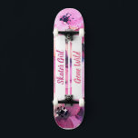 Skater Girl Gone Wild skateboard<br><div class="desc">Gate your feet on this Winning Skater board! Make this skateboard your own by adding your text. To access advanced editing tools, please go to "Personalise this template" and click on "Details", scroll down and press the "click to customise further" link. Ideal for any Occasion such as birthday or Graduation,...</div>
