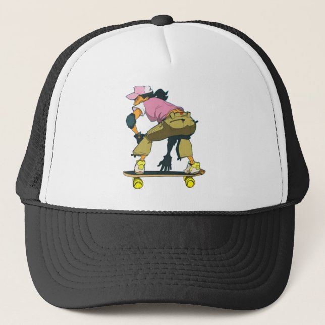 Skater Girl In Motion Hat (Front)