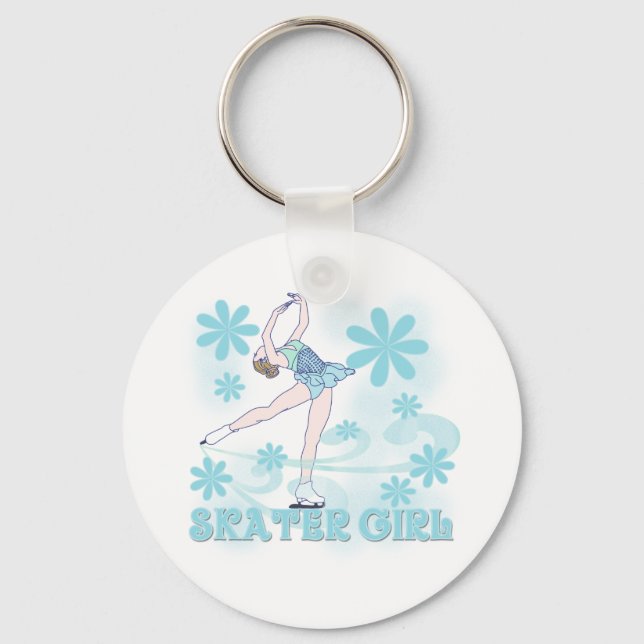 Skater Girl Key Ring (Front)