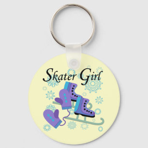 Skater Girl Key Ring