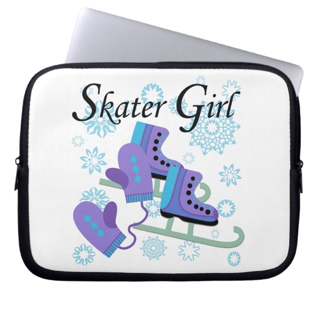 Skater Girl Laptop Sleeve (Front)