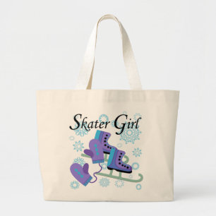 Skater Girl Large Tote Bag