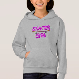 Skater Girl Purple Pink Skateboard                