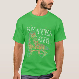 Skater Girl Roller Skate Roller Figure Skating T-Shirt