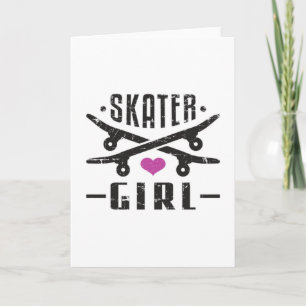 Skater Girl Skateboard Skating Sk8 Skate Gift Card
