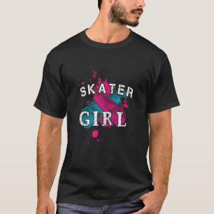 Skater Girl Street Skating Board Boarding Skatebo T-Shirt