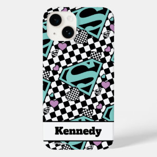 Skater Girl Supergirl Hearts S-Shield Case-Mate iPhone 14 Case