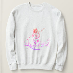 Skater Girl Sweatshirt – Minimalist Skate