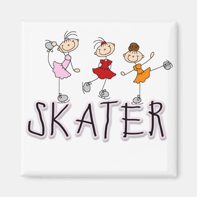 Skater Girl T-shirts and Gifts Magnet (Front)