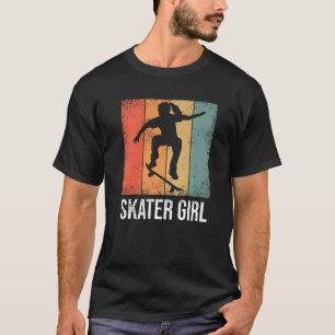 Skater Girl  Vintage Skate Skateboard Women Girls T-Shirt