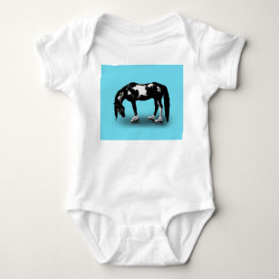 Skater Horse Baby Bodysuit