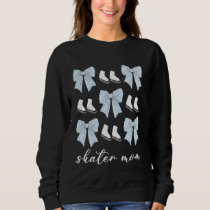 Skater Mum Coquette Bow Cute Skater Lovers Mothers Sweatshirt