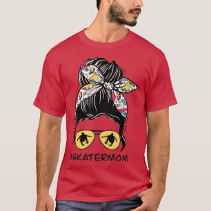 Skater Mum Messy Bun Long T-Shirt