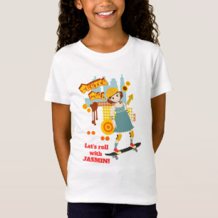 Skater Park Fun Girl Birthday Party T-Shirt