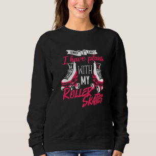 Skater Rollerblades Roller Skating Girl Sweatshirt