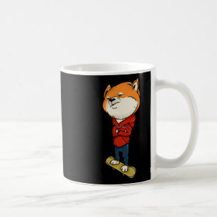 Skater Shi Inu - Funny Skating Japanese Shibe Dog  Coffee Mug